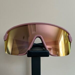 SMITH Bobcat Matte Chalk Rose Sunglasses with Chromapop Rose Gold Mirror Lens